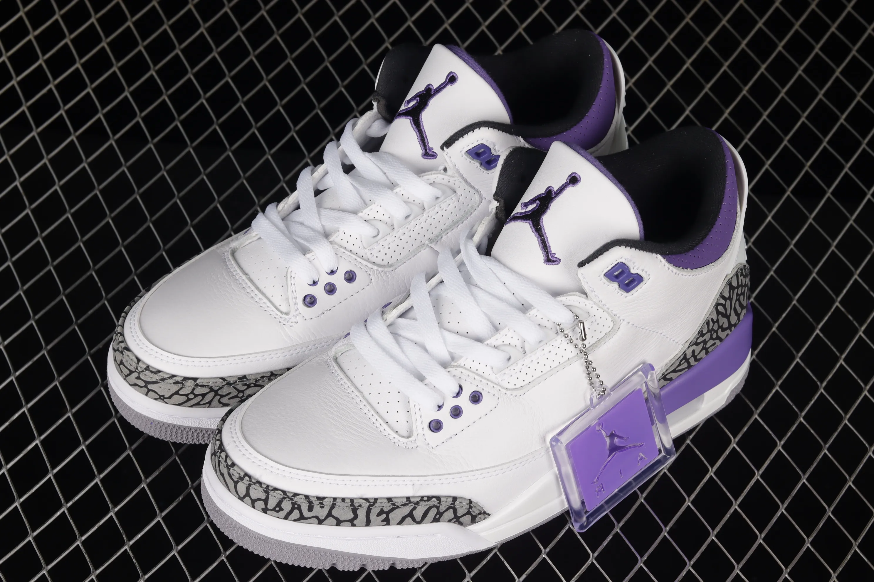 All categories Air Jordan Jordan series basketball shoes Air Jordan 3 Air Jordan 3 "Pine Green" AJ3 Joe 3 Villain Purple CT8532-105